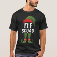 Elfen-Truppe Lustige Familie Weihnachten passend