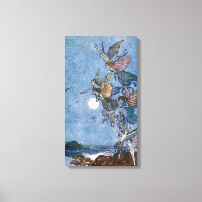 Elfen und Fairies aus dem Tempest Leinwanddruck (Vorderseite)