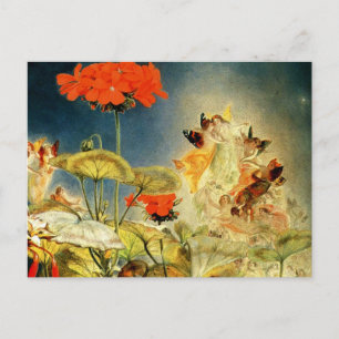 "Elfen und Fairies, ein Sommernachtstraum" Postkarte