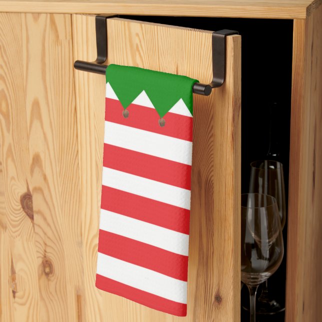 Elfen-Weihnachten  Geschirrtuch (Drittel gefaltet)