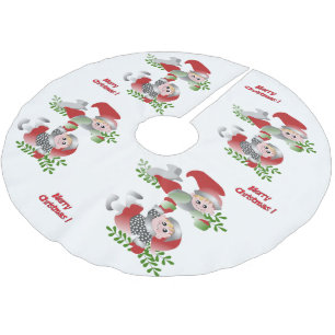Elfenbaumrock spielen polyester weihnachtsbaumdecke