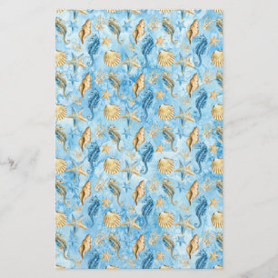 Elfenbein & Blue Starfish Muscheln Artisan Soap Wr