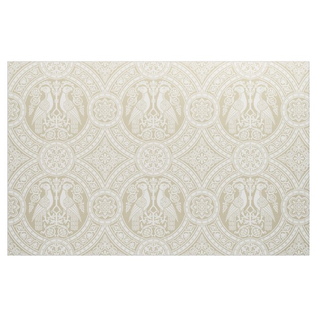 Elfenbein-Byzantinische Vögel Stoff (Fat Quarter (45,7 x 55,9 cm))