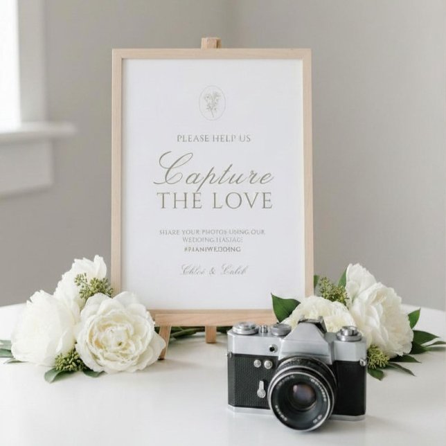 Elfenbein | Chic Hochzeit 'Capture the Love' Schil Tischnummer (Von Creator hochgeladen)