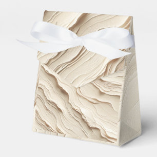 Elfenbein-Creme-Bohemian-Struktur-Hochzeit Geschenkschachtel