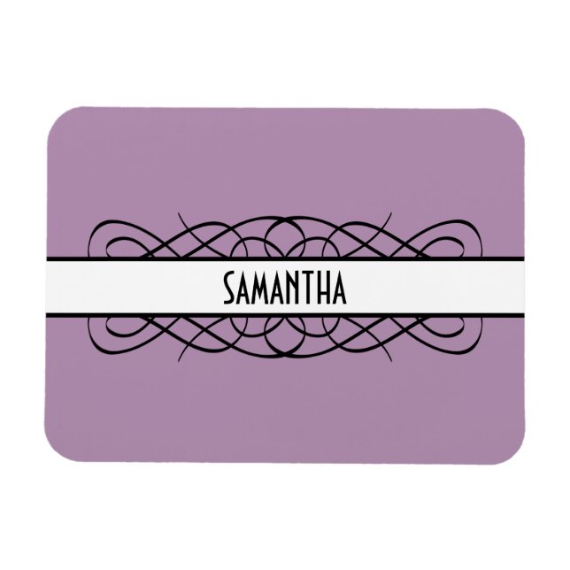 Elfenbein Deko Blühe Premium Magnet (Horizontal)