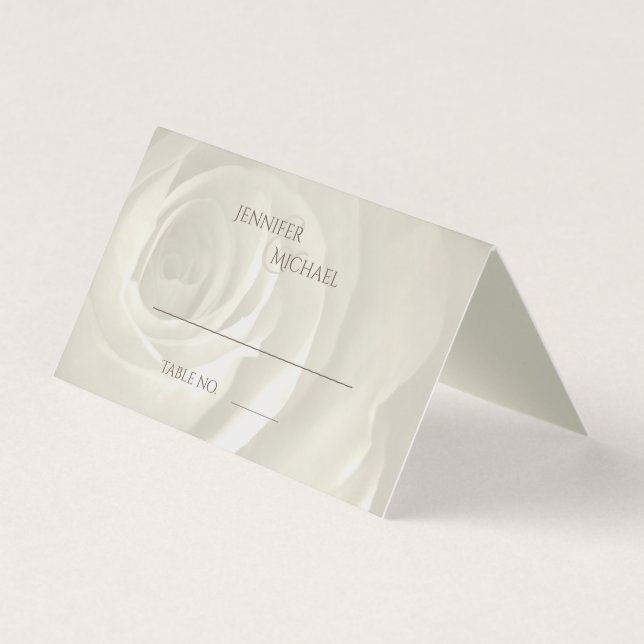 Elfenbein einfach, eleganter Hochzeitstisch (Vorderseite)
