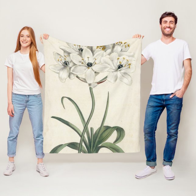 Elfenbein-Garten Fleecedecke (Beispiel)