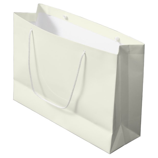 Elfenbein Große Geschenktüte (Vorderseite Schrägansicht)