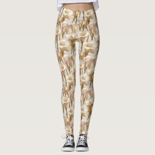Elfenbein-Gym-Calla-Lilien Inspirierte Geschenke f Leggings