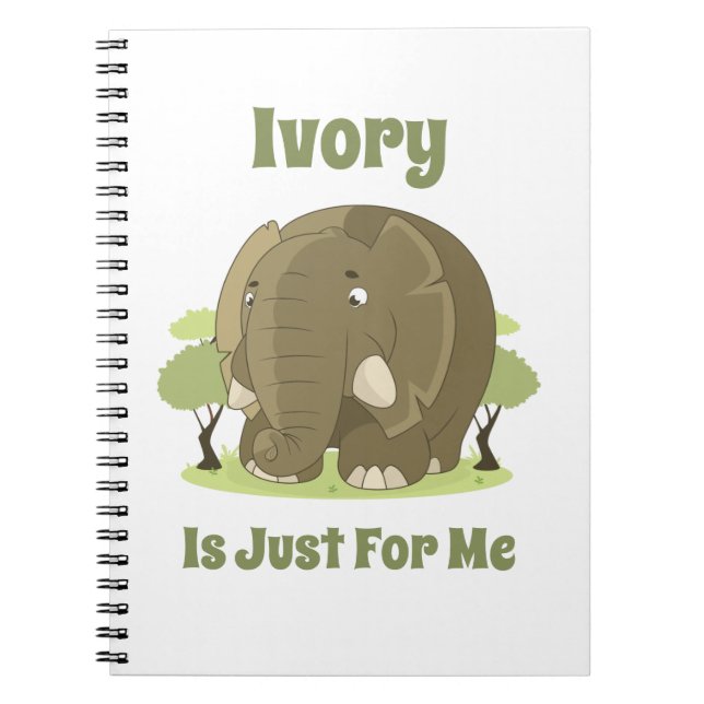 Elfenbein ist für mich Spiral Foto Notebook Notizblock (Vorderseite)