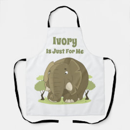 Elfenbein ist nur für mich schürze