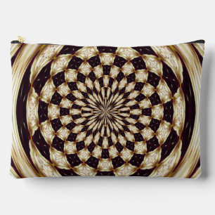 Elfenbein-Kaleidoskop-Blumen-Mandala-Dekor Zubehörtasche