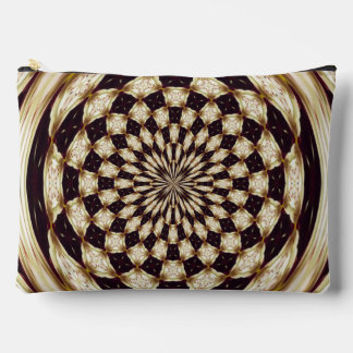 Elfenbein-Kaleidoskop-Blumen-Mandala-Dekor Zubehörtasche