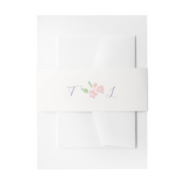 Elfenbein | Lavendel Schrift Hochzeit Einladungsbanderole