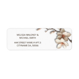 Elfenbein-Magnolie 3D-Blumen | Hochzeit