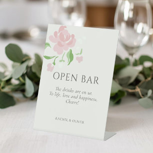 Elfenbein Open Bar Hochzeit Tischplatte Sockel S Sockelschild