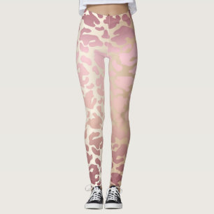 Elfenbein, Rose Gold & Rosa Leggings