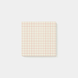 Elfenbein-Schachbrettmuster Minimale Ästhetik Büro Post-it Klebezettel