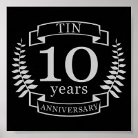 Elfenbein Traditioneller Hochzeitstag 10 Jahre