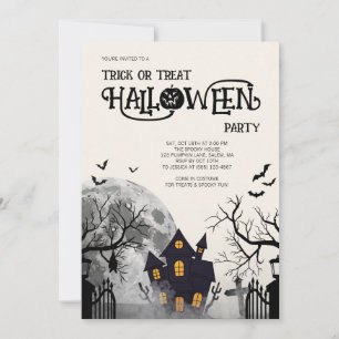 Elfenbein Trick-or-Treat Kinder Halloween-Kostüm-P Einladung