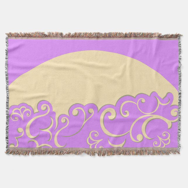 Elfenbein und Lilac Decke (Vorderseite)