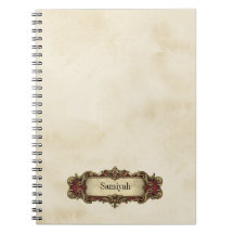 Elfenbein-Vintage-Ornamentrolle Personalisiert