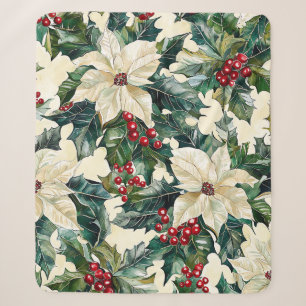 Elfenbein-Weihnachtsstern Scharlachrote Beeren Win Sherpadecke