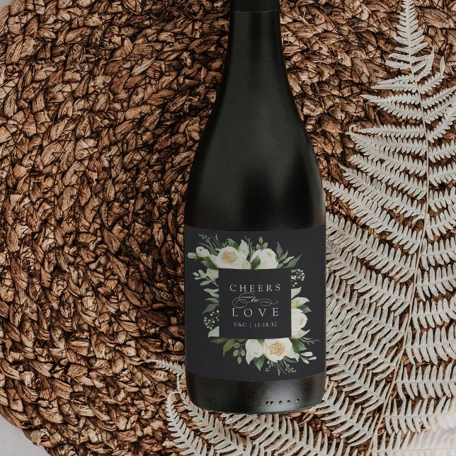 Elfenbeinblume Blumenrahmen "Anfeuern zur Liebe" H Weinetikett (Von Creator hochgeladen)