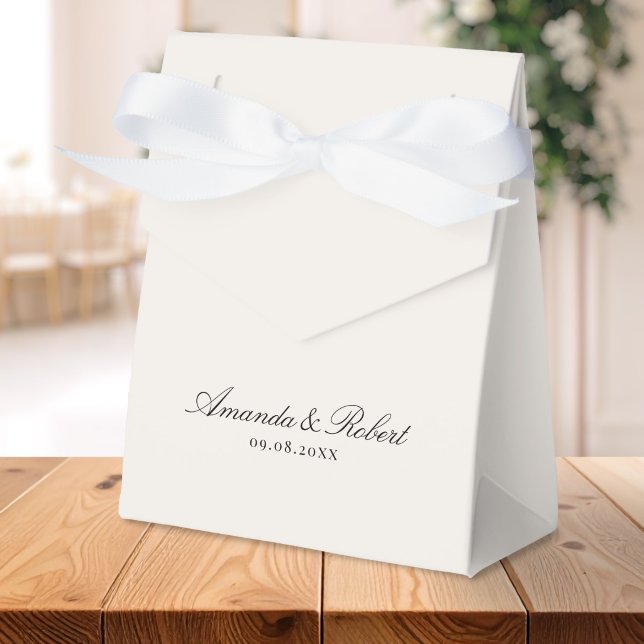 Elfenbeinfarbenen Hochzeit mit eleganter Kalligraf Geschenkschachtel (Von Creator hochgeladen)