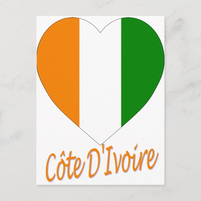 Elfenbeinflagge Postkarte (Vorderseite)