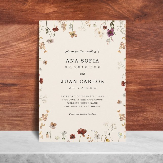 Elfenbeingarten Herbst QR-Code UAWG Wedding Einladung (Von Creator hochgeladen)