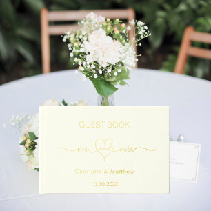 Elfenbeingold mehr Rote Trauung Gästebuch