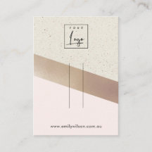 Elfenbeinhalterung Rose Gold Foil Pink Cement Clip