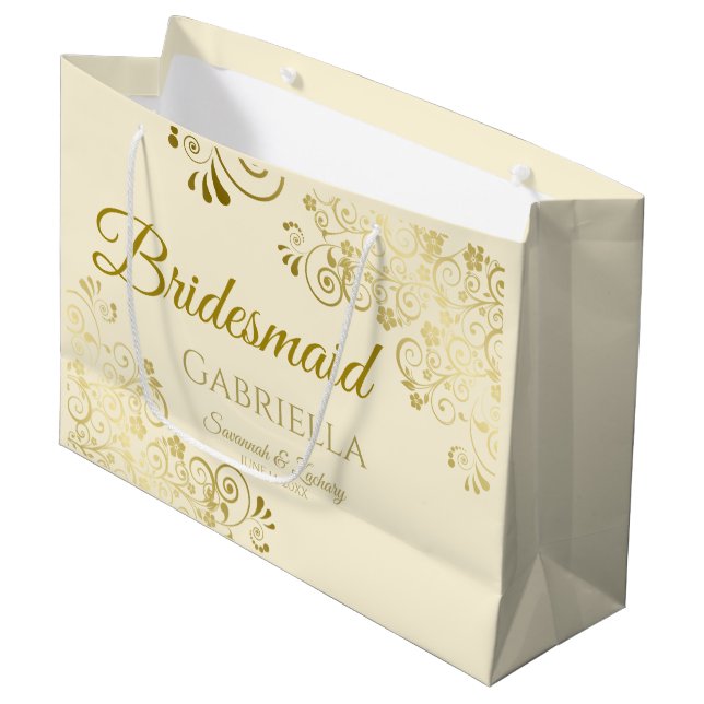 Elfenbeinküche und Elfenbeinküste Große Geschenktüte (Vorderseite Schrägansicht)