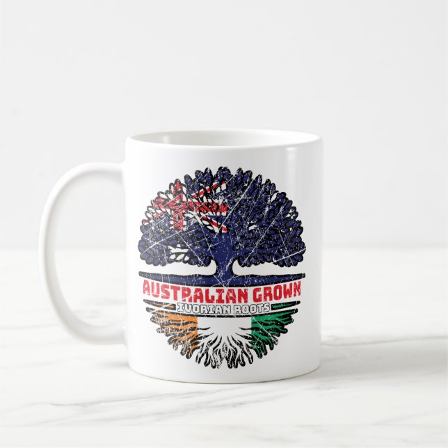 Elfenbeinküste Australischer Baumbestand Kaffeetasse (Links)