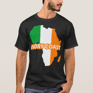 Elfenbeinküste Elfenbeinküste - Flag Karte Afrika  T-Shirt