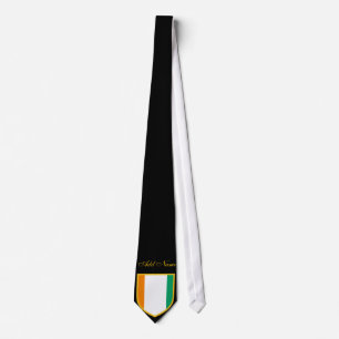 Elfenbeinküste-Flagge Krawatte mit individuellem N