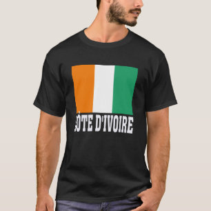 Elfenbeinküste-Flagge Patriotische Nationale Wurze T-Shirt