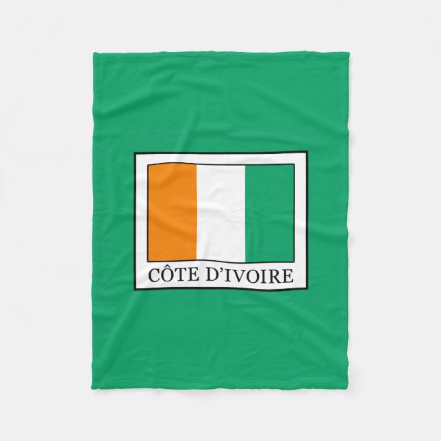 Elfenbeinküste Fleecedecke (Vorderseite)