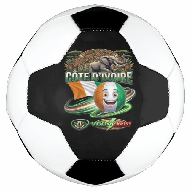 Elfenbeinküste-GBall Fußball (Vorderseite)