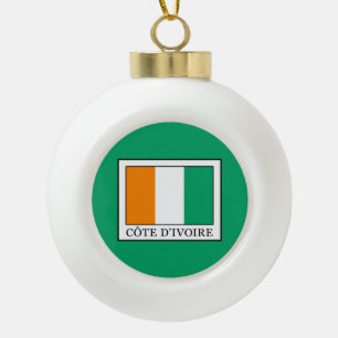 Elfenbeinküste Keramik Kugel-Ornament