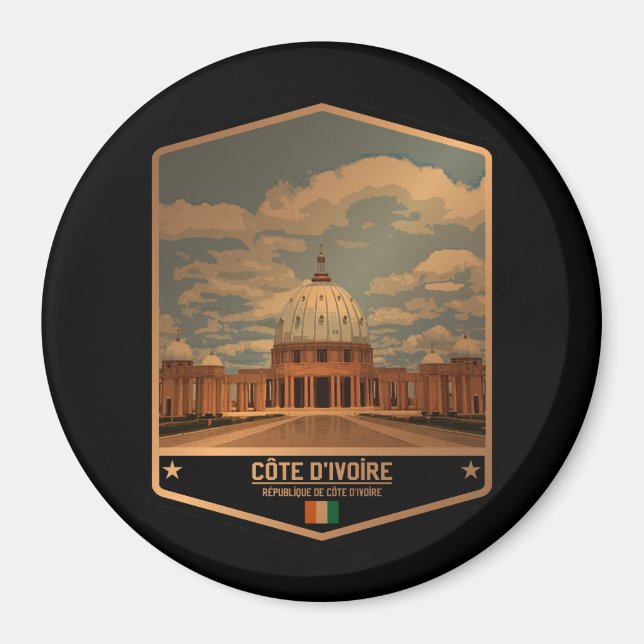 Elfenbeinküste Magnet (Vorne)