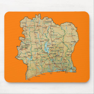 Elfenbeinküste Mousepad