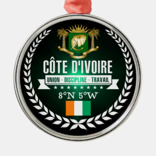 Elfenbeinküste Ornament Aus Metall