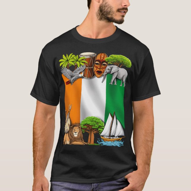 Elfenbeinküste T-Shirt (Vorderseite)