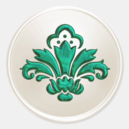 Elfenbeinküste und Limone Lilie Umschlag Aufkleber