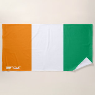 Elfenbeinküstenflagge - herrliches Patriotikum Strandtuch