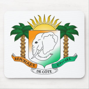 Elfenbeinküstewappen Mousepad