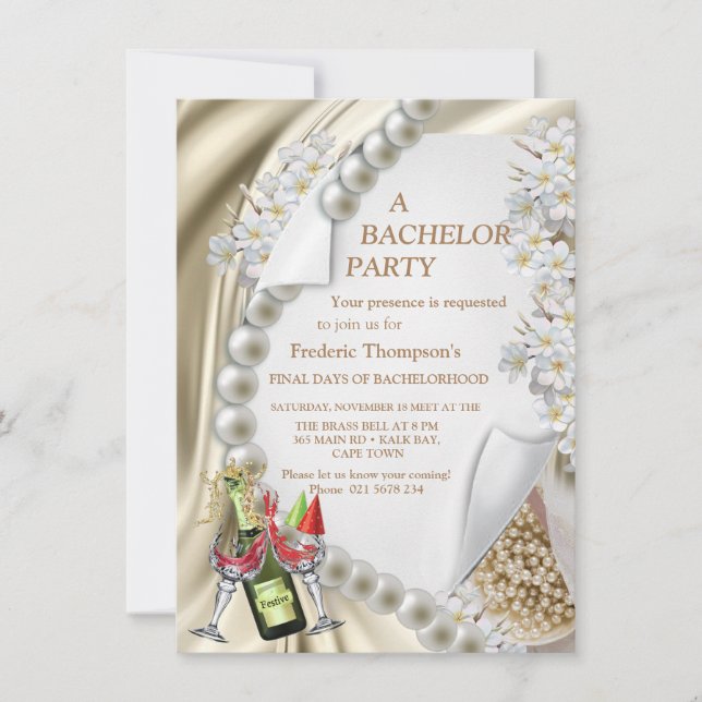 Elfenbeinpartei, Grün, Blau, Gold, Silk & Bachelor (Vorderseite)